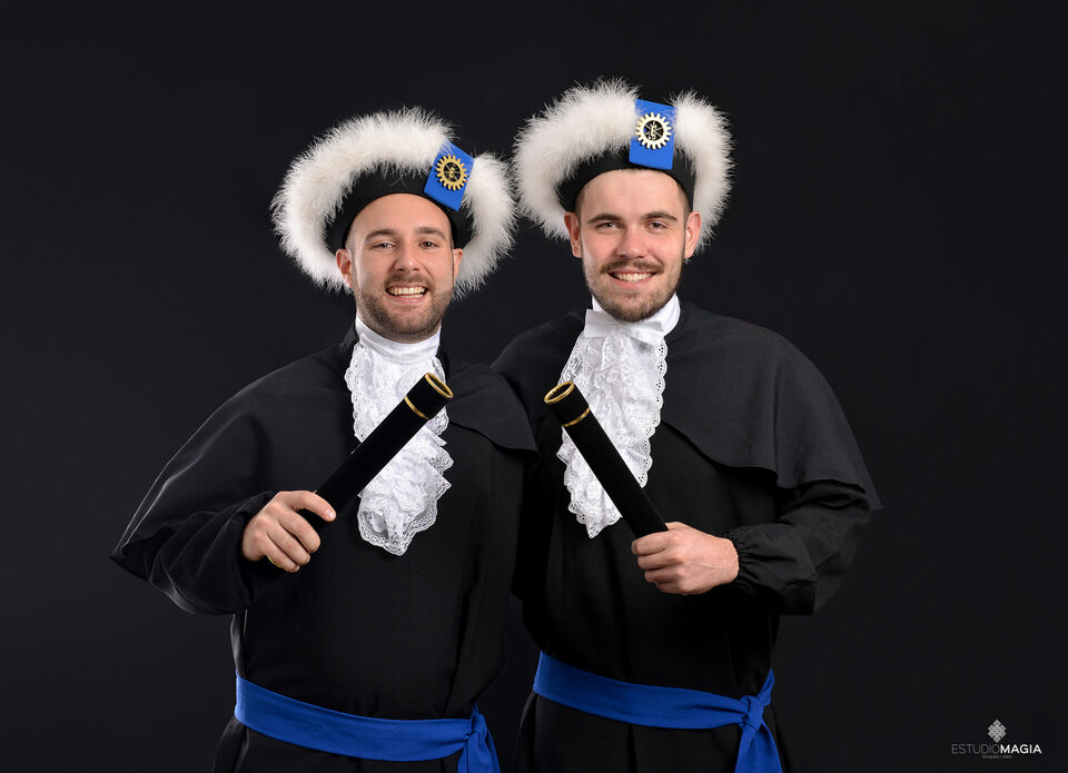 Ensaio em estúdio de formatura