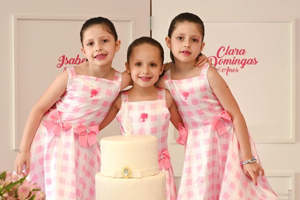 6 anos Clara, 8 anos Isabel e Isadora